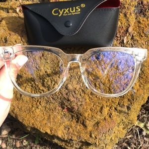 NWOT Blue Light Blocking Glasses Miyato in Crystal